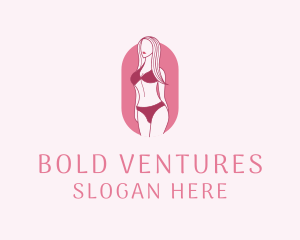 Bikini Woman Fashion logo design