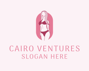 Bikini Woman Fashion logo design