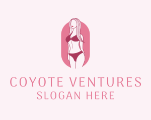 Bikini Woman Fashion logo design