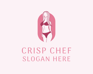 Bikini Woman Fashion logo design