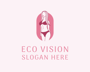 Bikini Woman Fashion logo design