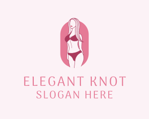 Bikini Woman Fashion logo design