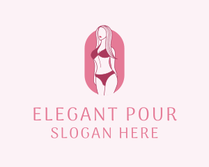 Bikini Woman Fashion logo design