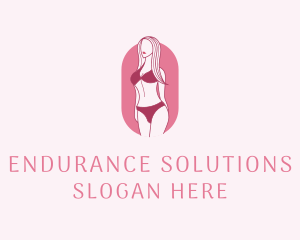 Bikini Woman Fashion logo design