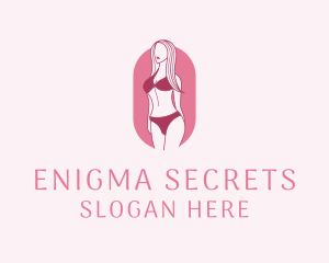 Bikini Woman Fashion logo design