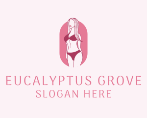 Bikini Woman Fashion logo design