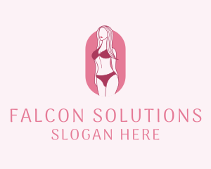 Bikini Woman Fashion logo design