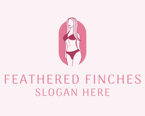 Bikini Woman Fashion logo design