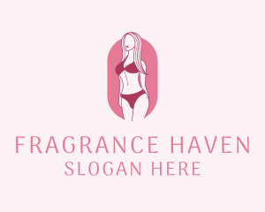 Bikini Woman Fashion logo design