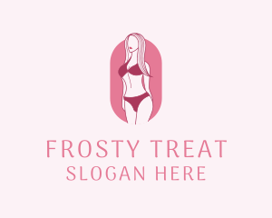 Bikini Woman Fashion logo design