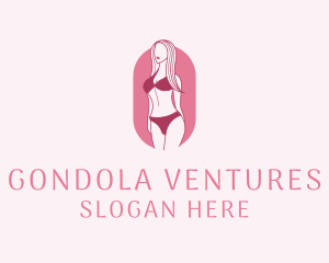 Bikini Woman Fashion logo design