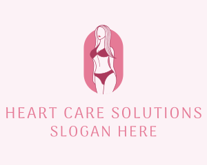 Bikini Woman Fashion logo design