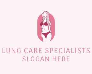 Bikini Woman Fashion logo design