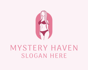 Bikini Woman Fashion logo design