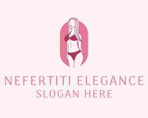 Bikini Woman Fashion logo design