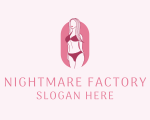 Bikini Woman Fashion logo design