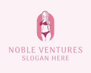 Bikini Woman Fashion logo design