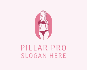 Bikini Woman Fashion logo design