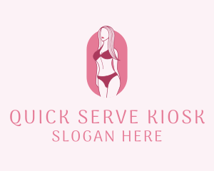 Bikini Woman Fashion logo design