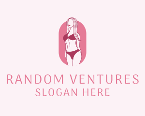 Bikini Woman Fashion logo design