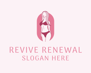 Bikini Woman Fashion logo design