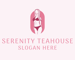 Bikini Woman Fashion logo design