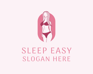 Bikini Woman Fashion logo design