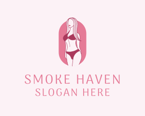 Bikini Woman Fashion logo design