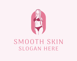 Bikini Woman Fashion logo design