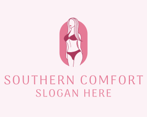 Bikini Woman Fashion logo design