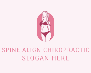 Bikini Woman Fashion logo design