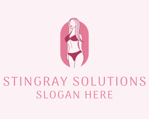 Bikini Woman Fashion logo design