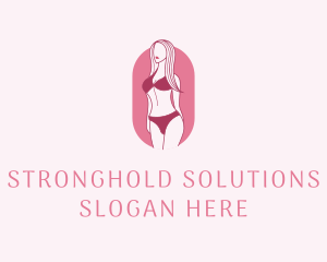 Bikini Woman Fashion logo design