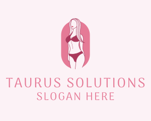 Bikini Woman Fashion logo design