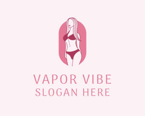 Bikini Woman Fashion logo design