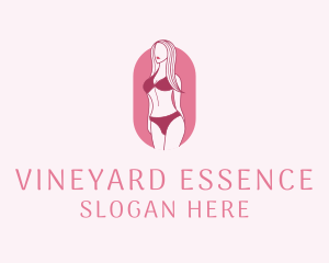 Bikini Woman Fashion logo design