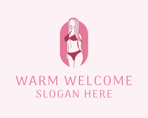 Bikini Woman Fashion logo design