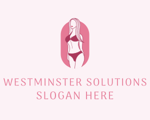 Bikini Woman Fashion logo design