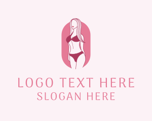Swimsuit - Bikini Woman Fashion logo design