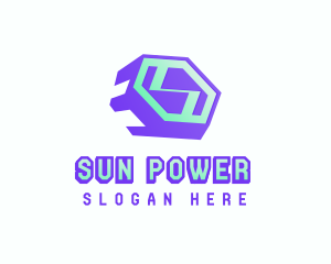 Power Energy Letter S logo design