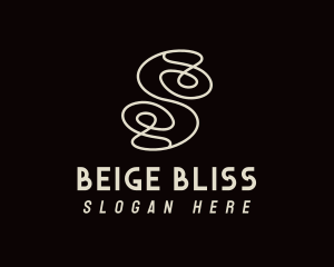 Beige - Doodle Letter S logo design