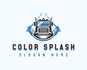 Truck Pressure Washer logo design