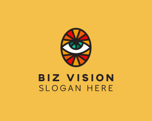 Mosaic Eye Sight logo design