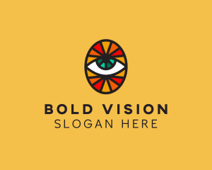 Mosaic Eye Sight logo design