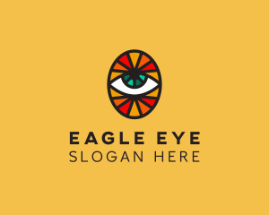 Mosaic Eye Sight logo design