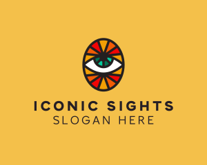 Mosaic Eye Sight logo design