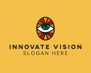 Mosaic Eye Sight logo design