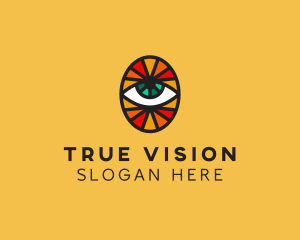 Mosaic Eye Sight logo design