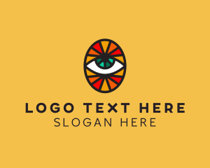 Geometric - Mosaic Eye Sight logo design