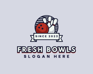 Bowling Sports Tournament logo design